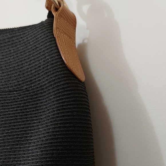 Eric Javits Raffia straw shoulder bag in black - Picture 5 of 10